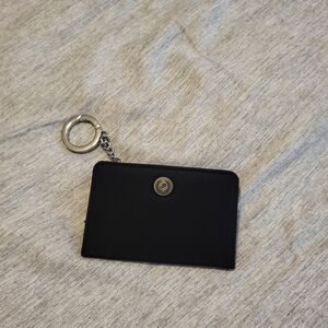 PINK Victoria's Secret Black Wallet with Silver Keychain